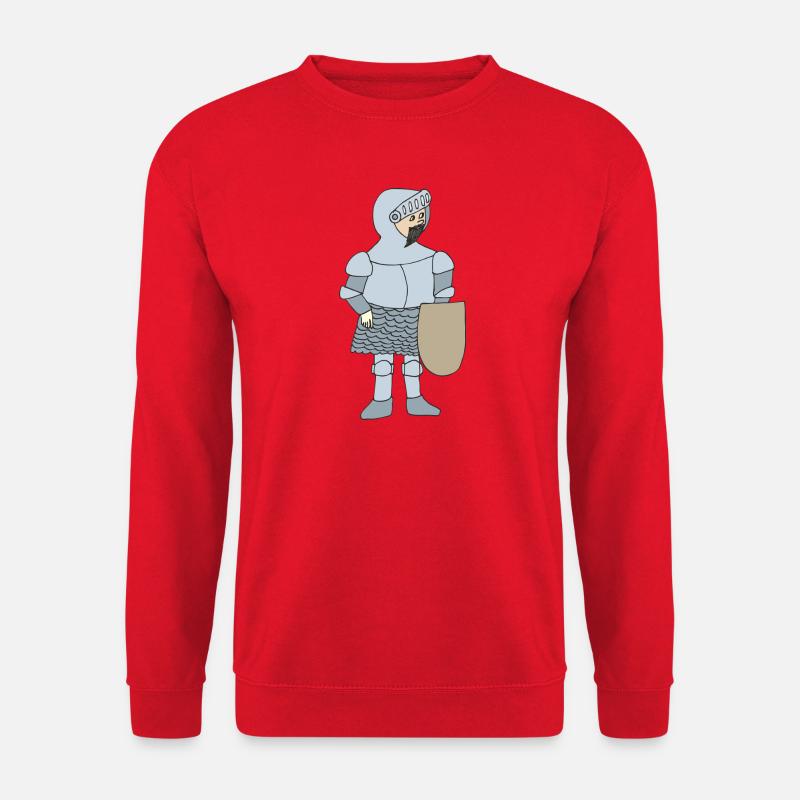 Ritter im mittelalterlichen Stil - Unisex Pullover - Rot