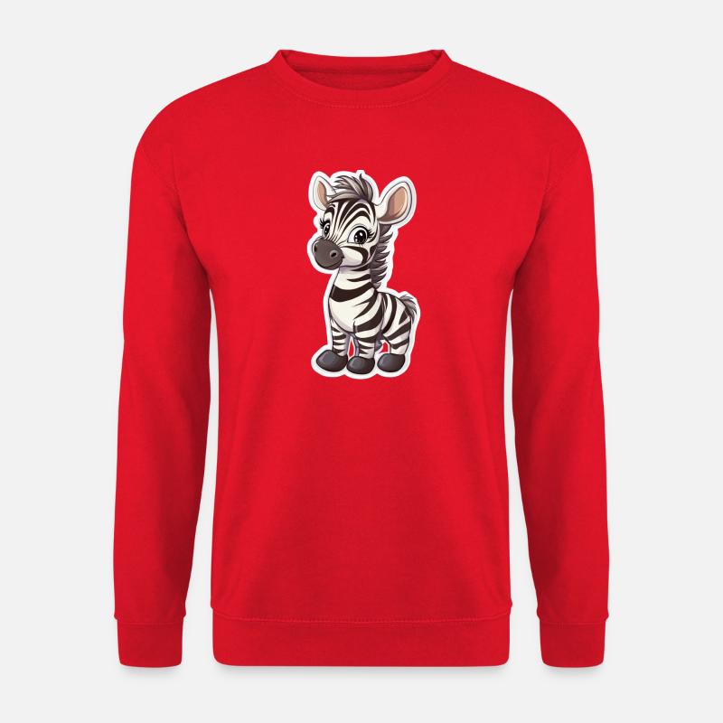 Zebra - Unisex Sweatshirt - red