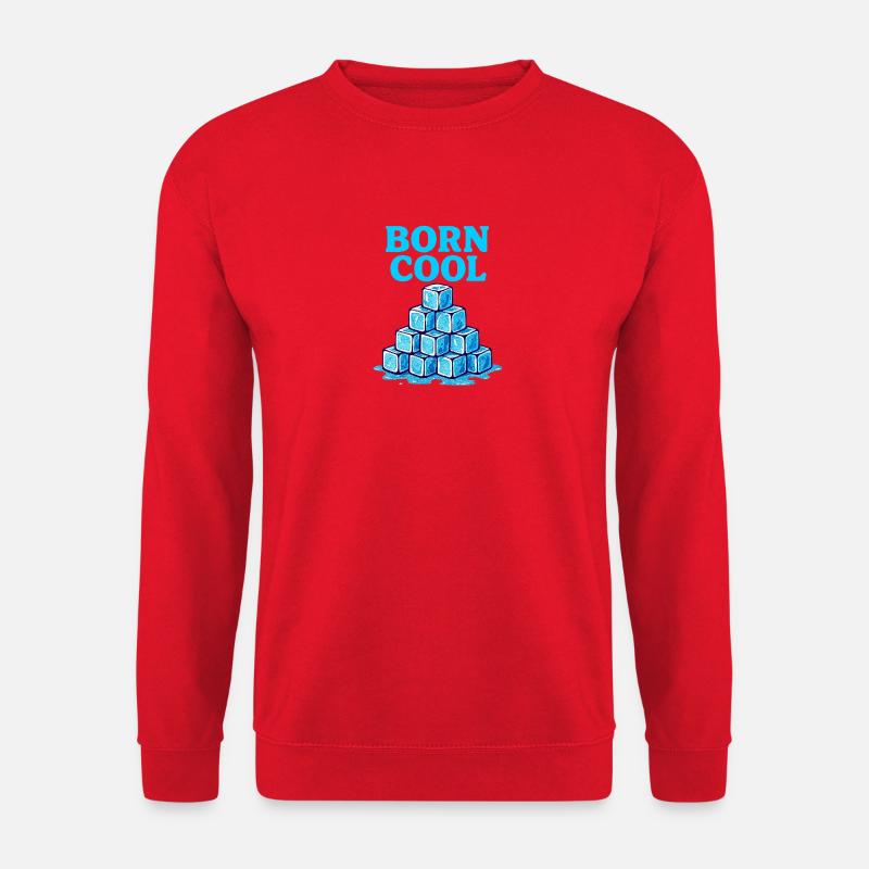 Eisblock Pyramide Blau - Unisex Pullover - Rot