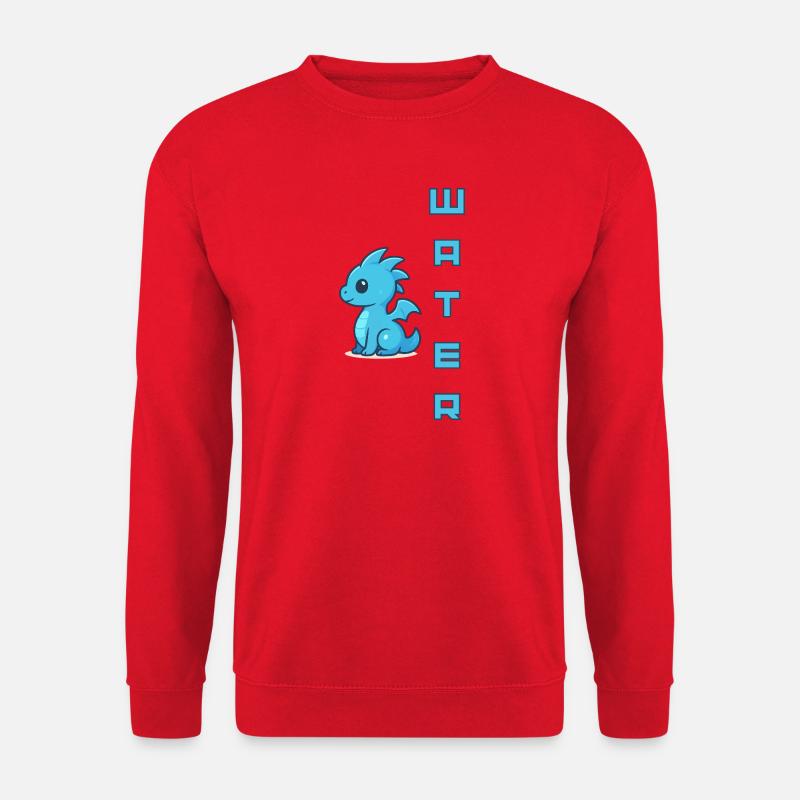 Wasser-Schnuller Blau - Unisex Pullover - Rot
