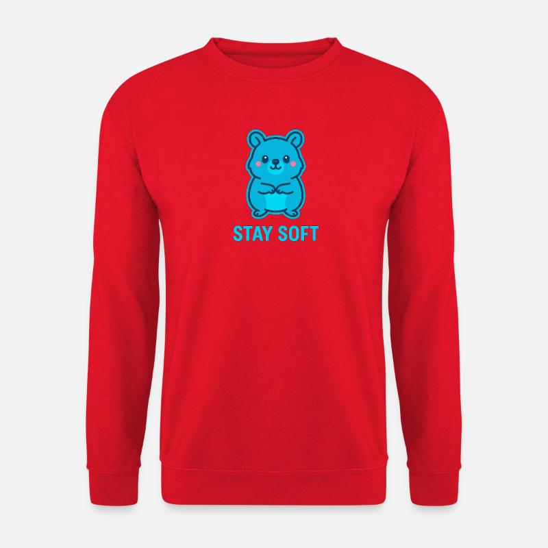 Stay Soft Quokka Design - Unisex Pullover - Rot