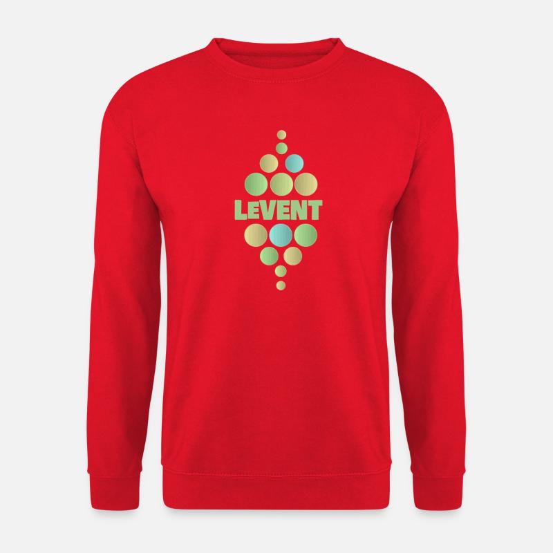 Pastel Doten Pyramid LEVENT - Unisex Sweatshirt - red