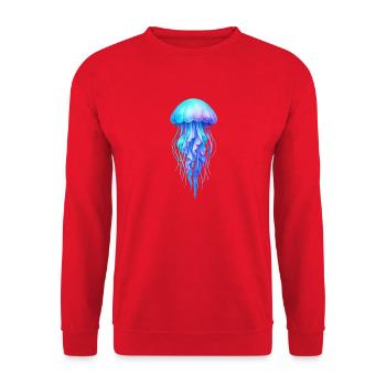 Blue jellyfish spirit - Unisex Sweatshirt - red - Front - Alina (178cm) & Michal (187cm)
