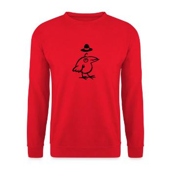 Hutvogel - Unisex Pullover - Rot - Vorne - Alina (178cm) & Michal (187cm)