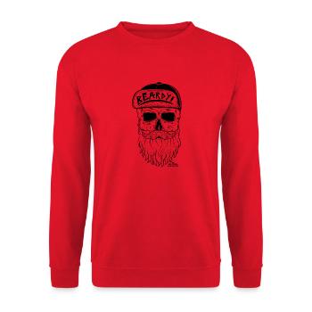 TBD Bearded Cap - Unisex Pullover - Rot - Vorne - Alina (178cm) & Michal (187cm)