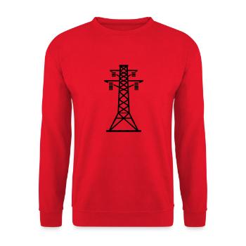 strommast_yu1 - Unisex Sweatshirt - red - Front - Alina (178cm) & Michal (187cm)