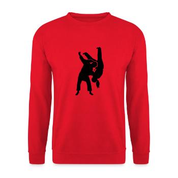 Judo - Unisex Pullover - Rot - Vorne - Alina (178cm) & Michal (187cm)