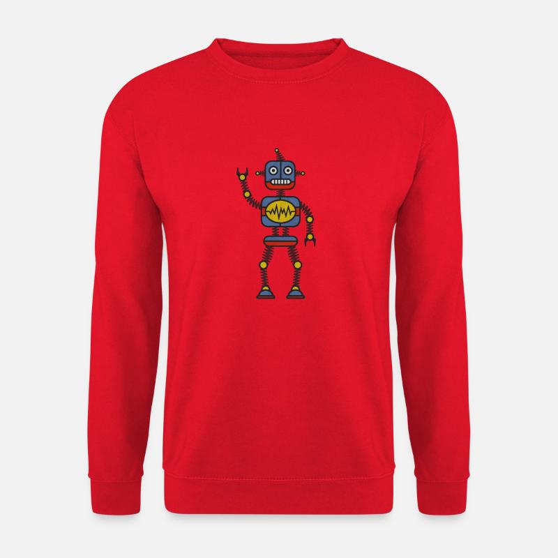 Robot - Unisex Sweatshirt - red