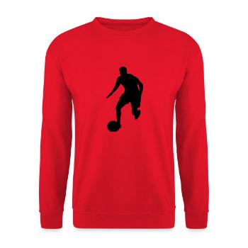 Footballeur - Sweat-shirt Unisexe - rouge - Devant - Alina (178cm) & Michal (187cm)