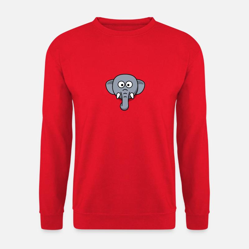 Elefant - Unisex Pullover - Rot