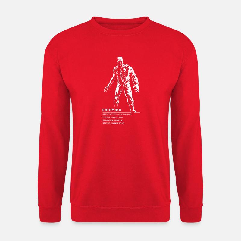 Backrooms Entity 010 white - Unisex Sweatshirt - red