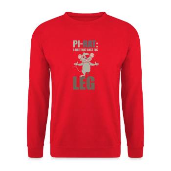 Rat, house rat, rat owner, rat lover - Unisex Sweatshirt - red - Front - Alina (178cm) & Michal (187cm)