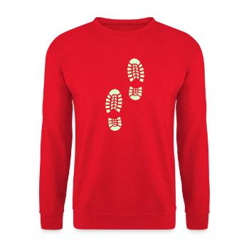 Sentier extérieur - Sweat-shirt Unisexe - rouge - Devant - Alina (178cm) & Michal (187cm)
