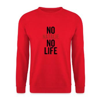 Keine Natalie Kein Leben - Unisex Pullover - Rot - Vorne - Alina (178cm) & Michal (187cm)
