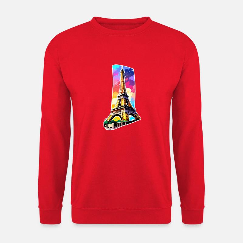 Eiffel tower #6 - Unisex Sweatshirt - red