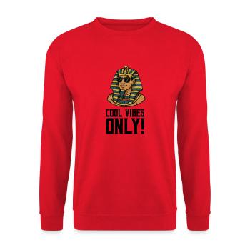 pharaoh - Unisex Sweatshirt - red - Front - Alina (178cm) & Michal (187cm)