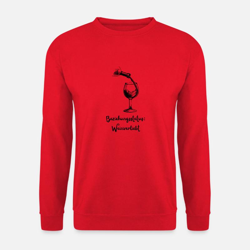 Beziehungsstatus Weinverliebt - Unisex Pullover - Rot