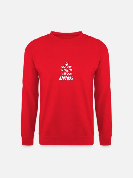 bevare roen og elsker fransk bulldog - Unisex sweater - rød