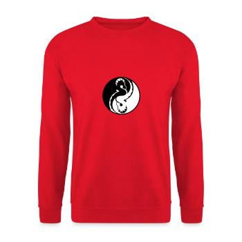 Dragons - Sweat-shirt Unisexe - rouge - Devant - Alina (178cm) & Michal (187cm)