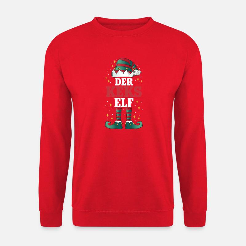 Weihnachten Der Keks Elf - Unisex Pullover - Rot