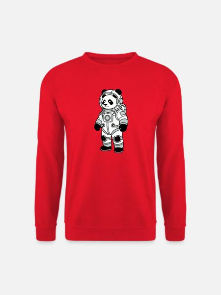 Combinaison spatiale panda bear - Sweat-shirt Unisexe - rouge