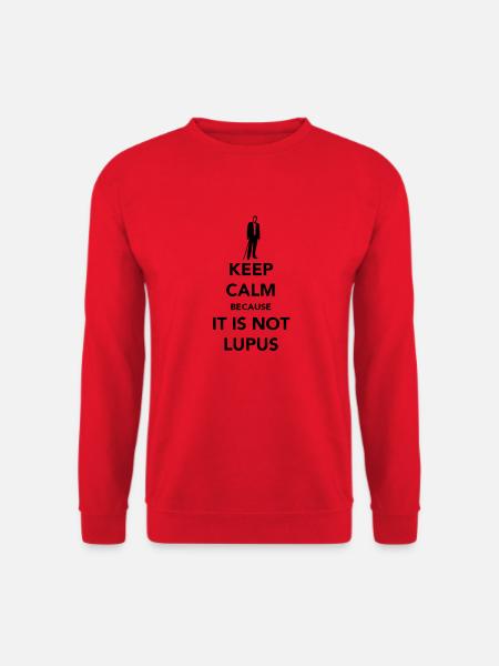 Keep Calm - Not Lupus - Unisex Pullover - Rot
