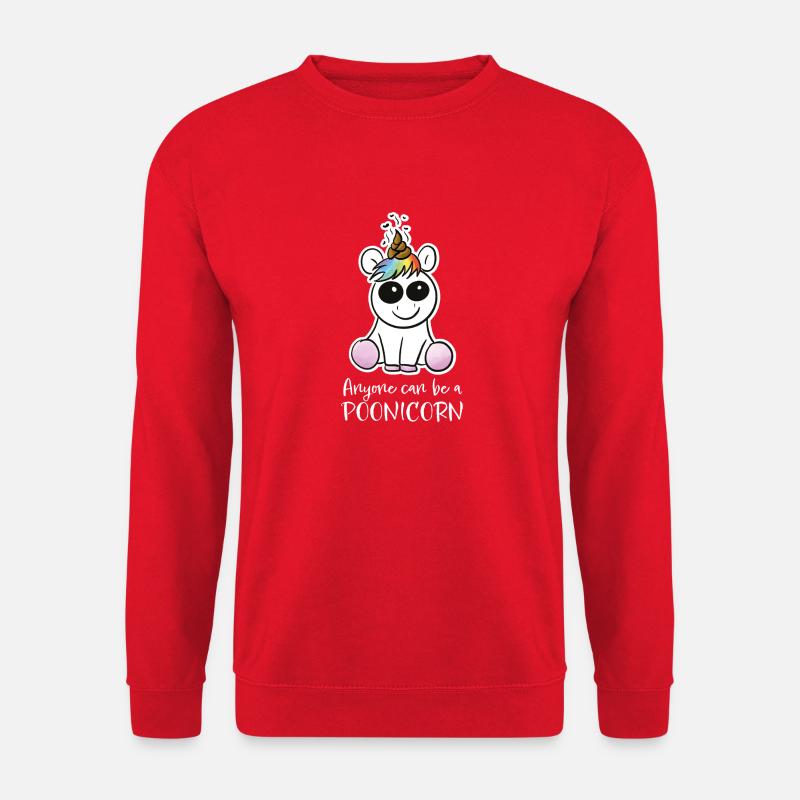 Anyone can be a Poonicorn - Unisex Pullover - Rot