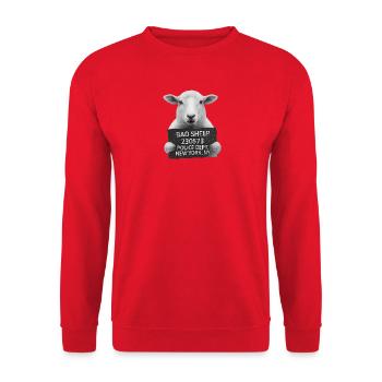 Motif du bouclier de mouton mauvais - Sweat-shirt Unisexe - rouge - Devant - Alina (178cm) & Michal (187cm)