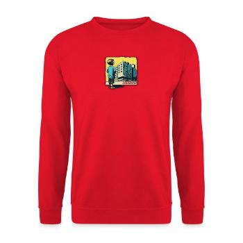 Stadtkind 2 - Unisex Pullover - Rot - Vorne - Alina (178cm) & Michal (187cm)