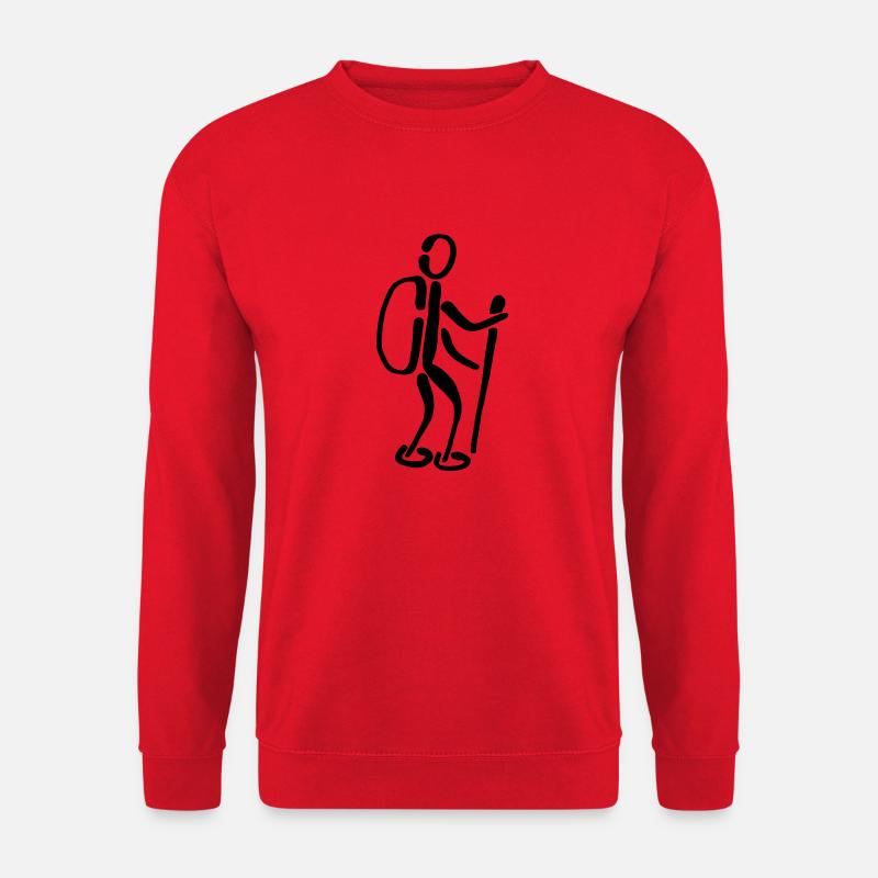 Wanderer Wandern - Unisex Pullover - Rot