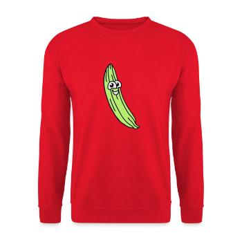 concombre doux - Sweat-shirt Unisexe - rouge - Devant - Alina (178cm) & Michal (187cm)