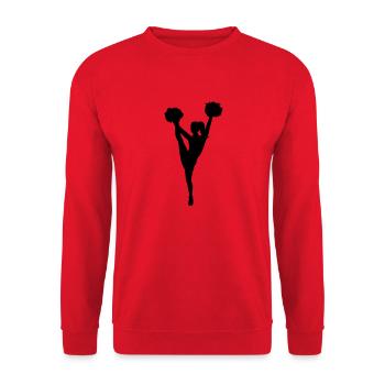 Cheerleader - Sweat-shirt Unisexe - rouge - Devant - Alina (178cm) & Michal (187cm)