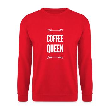 Dictons amusants sur le café - Sweat-shirt Unisexe - rouge - Devant - Alina (178cm) & Michal (187cm)