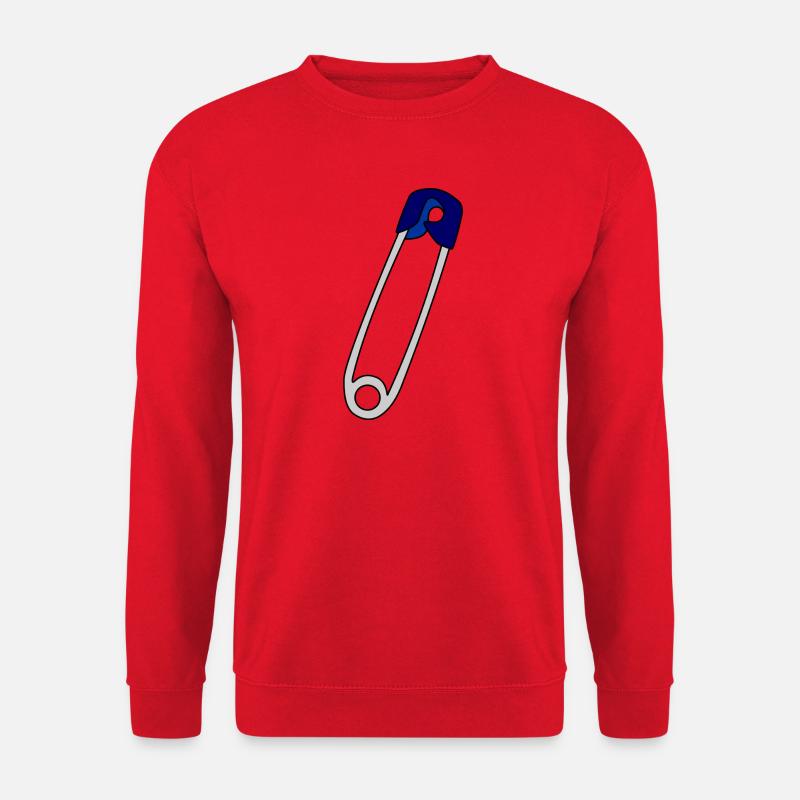 Sicherheitsnadel - Unisex Pullover - Rot