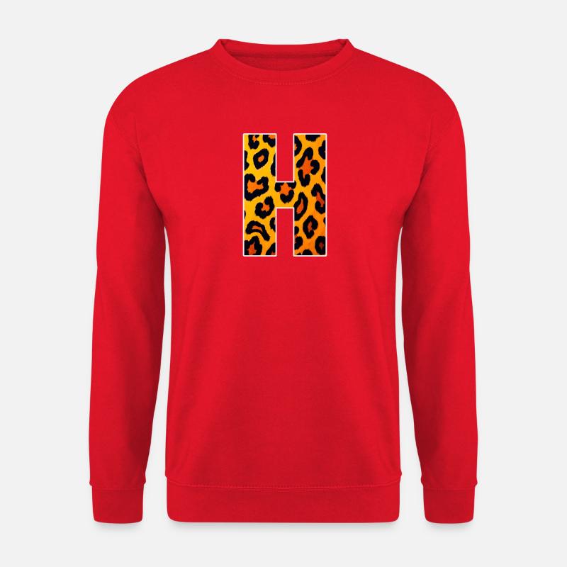 Leopard Print HForm - Unisex Sweatshirt - red