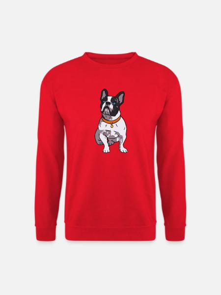 French Bulldog Lover - Unisex Pullover - Rot