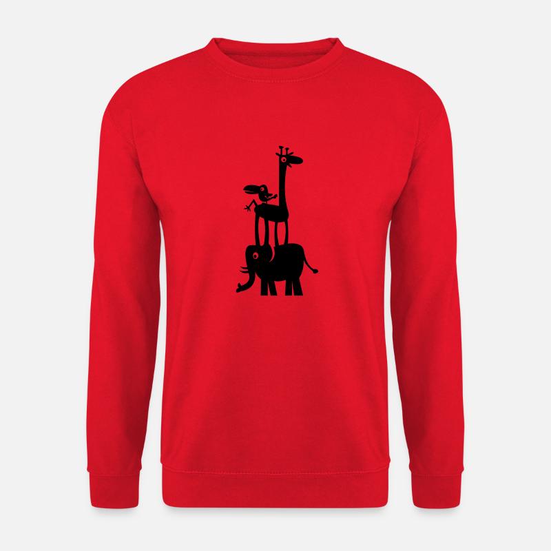 Funny_Zoo - Unisex Pullover - Rot