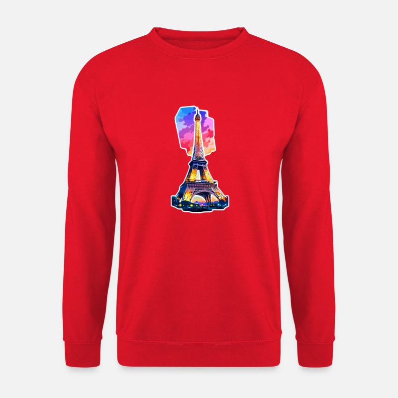 Eiffel Tower #4 - Unisex Sweatshirt - red