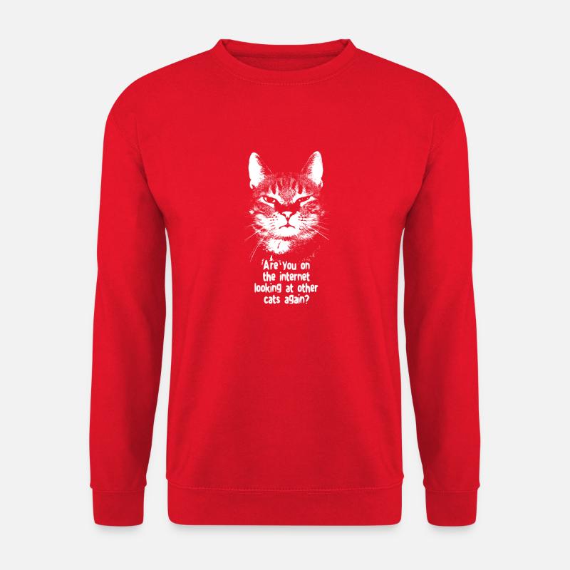 Internet Cat - Unisex Sweatshirt - red