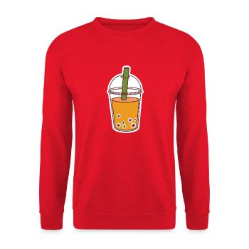 Bobb'halloween - Sweat-shirt Unisexe - rouge - Devant - Alina (178cm) & Michal (187cm)