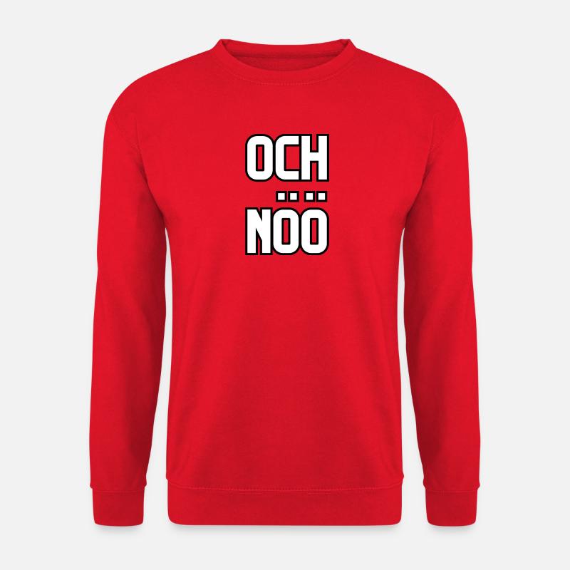 Och Nöö! Keine Lust Faul Pech Geschenk - Unisex Pullover - Rot