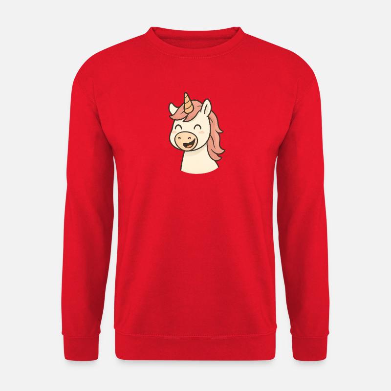 Lachendes_Einhorn - Unisex Pullover - Rot