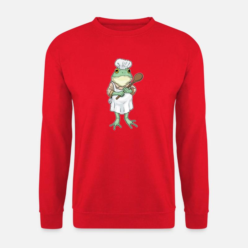 Frog Cooking Cooking Spoon Cooking - Unisex Sweatshirt - red