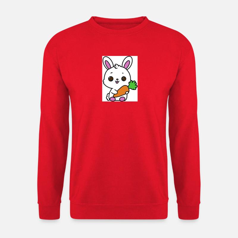 Kawaii Rabbit - Unisex Sweatshirt - red