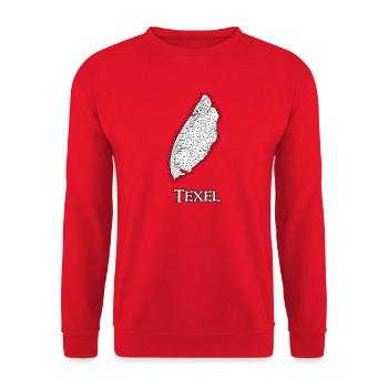 Texel | Antique map | Treasure map - Unisex Sweatshirt - red - Front - Alina (178cm) & Michal (187cm)