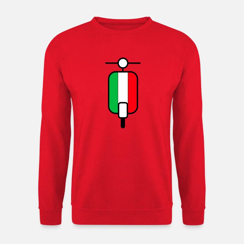 Scooter Roller Italien - Unisex Pullover - Rot