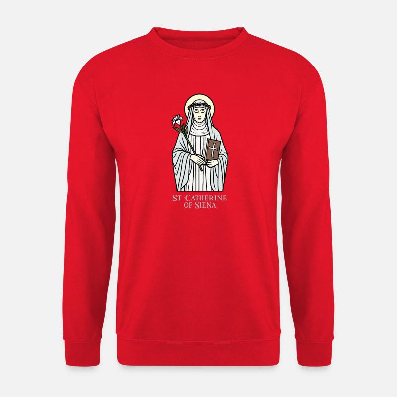 Pyhä Katariina Sienalainen - Unisex svetaripaita - punainen