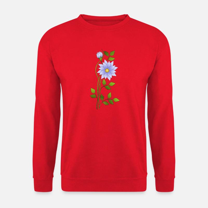 Fleur - Sweat-shirt Unisexe - rouge