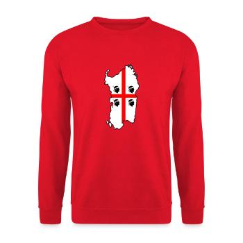 sardinia - Unisex Sweatshirt - red - Front - Alina (178cm) & Michal (187cm)