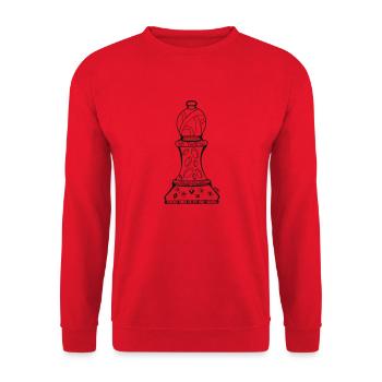Pawn - Unisex Sweatshirt - red - Front - Alina (178cm) & Michal (187cm)